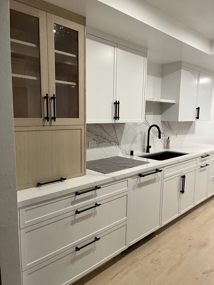 Primary finished-room view of cupertino two-tone kitchen cabinetry and surrounding surfaces